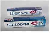 Réalisation d'un packaging de dentifrice sensodyne kids. pour les enfants de 6 à 12 ans