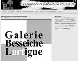 Ralisation & conception du logo de la Galerie Besseiche-Lartigue