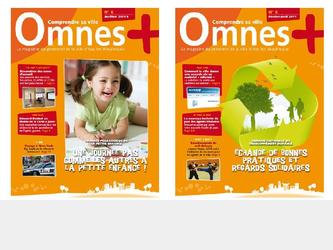 Journal trimestriel 16 pages du magazine OMNES de la ville d Issy-les-Moulineaux. Exemples de couvertures.