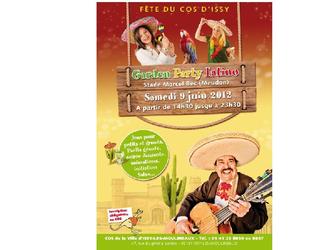 Réalisation d'une affiche pour une fête de la ville d'Issy les-moulineaux sur le thème du mexique.