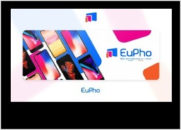 Réalisation du logotype de l'entreprise "Eupho" ainsi que de sa bannière publicitaire pour sa page Facebook.