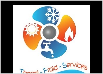 Création d'un logo pour l'entrepriuse Thermi froid Service, spécialisée en climatisation (en 2017)