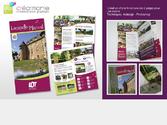 Brochure touristique de 8 pages pour un village Lotois. Respect de la charte graphique du Lot. Ralisation sur InDesign