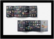 Conception d?une carte de menu 8 pages format A4 fermé pour restaurant Asiatique / thaïlandais 
Réalisé avec Photoshop.  