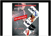 Conception affiche format A3 et declinaison en flyer pour site ecommerce de vente de chaussures de danses de salon.