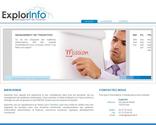 Explorinfo, société Parisienne, nous a retenu pour la refonte de leur identité visuelle ainsi que pour la création de leur site Internet.