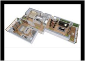 Visualisation 3D de l'aménagement d'un appartement