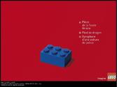 Lego (Fabricant de jouets) Conception et ralisation en team crative daffiches 4x3. Direction photo, rdaction et mise en page des campagnes.