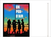 Affiche du court métrage « Un peu d?air ».
Une réflexion sur la vie étudiante « sur ce moment crucial où l?on vient de terminer ses études et se pose cette question angoissante : et maintenant, je fais quoi ? »
