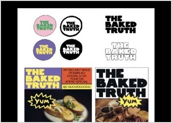 Logo et identité visuelle pour les videos food The Baked Truth.