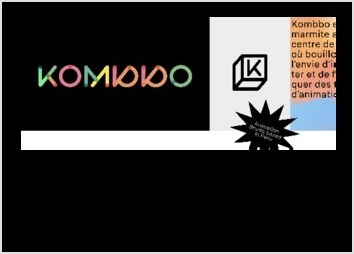 Identité visuelle et logotype pour le studio d'animation Parisien Kombbo. 