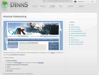 Ralisation du site internet marchand Joomla + virtuemart du surf shop Absolute Kiteboarding.