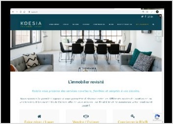 Site web institutionnel de présentation de l'agence Immobilière KOESIA à Montpellier.

Retrouvez toutes mes créations en WEBDESIGN à cette adresse : https://dixit-graphiste.com/site-internet-webdesign/