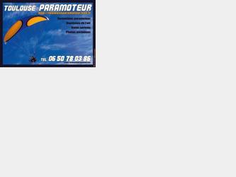 Affiche publicitaire pour une socit de paramoteur.
