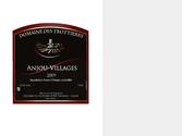 Etiquette de vin "Anjou Villages".
Illustrator CS4.