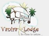 Un des logos polynsiens. Logo Vanira Lodge.  Htellerie  Teahupoo.