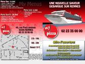 Carte des pizzas de MY PIZZA  Rennes