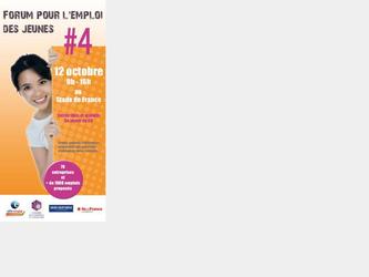 Flyer recto publicitaire pour un forum de l emploi