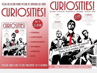 Couverture magazine fictive "Curiosities"