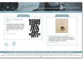 Ralisation du site internet de la boutique \"dupleks\"  Paris. Site dynamique (php/MySQL)