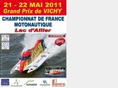 Affiche du Grand Prix motonautique de Vichy 2011
