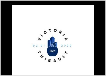 Logo de mariage à New York pour Victoria et Thibault.