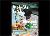 Voici une affiche pour l'événement Mobility Party pour l'association MIX - Laboratoire des Mobilités Innovantes à Rouen. L'objectif était de mettre en avant cet événement centré sur les enfants pour qu'ils découvrent les enjeux des mobilités en s'amusant. 