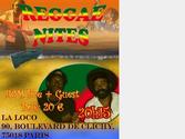 Flyer pour un concert de reggae mettant en avant les valeurs jamacaines