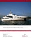 Ocean Independence page de publicité pour le yacht Ambrosia.