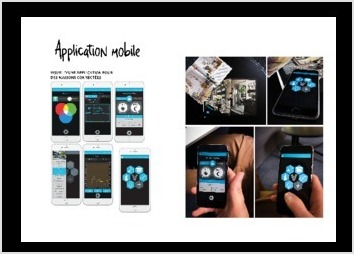 Visuel d'une application pour des maisons connectées