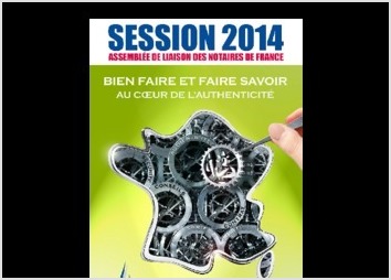 Conception d?une affiche pour l?assemblée de liaison des Notaires de France