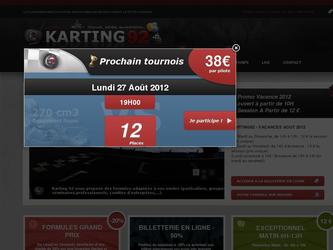 Refonte du logo Karting92.

Je me suis aussi occupé de la refonte de leur site internet.
