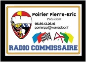 carte de visite ralis pour un club de commissaires de course de rallye auto-moto 
carte de visite au format standard 