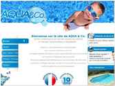 Création d'un site HTML pour la société Aqua & Co. spécialiste dans l'installation de piscines.