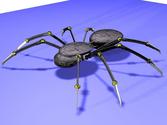 Modélisation 3D d'une araignée mécanique. 