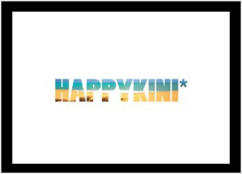 Happykini* - Les maillots hydrophobe - Création d'un logo tendances summer / fruité pour une marque de maillot de bain hydrophobe made in France