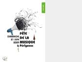 Affiche et dpliant pour la fte de la musique  Prigueux