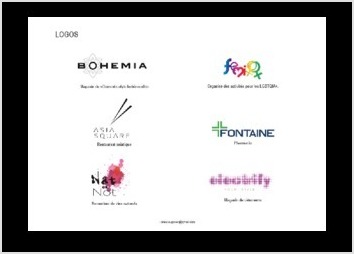 Cr&eacute;ations de logos pour divers clients