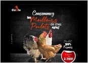 Ceci est une commande qui s'est déroulé en ligne sur la plateforme azowato.com . Le client avait vous voulu une affiche publicitaire pour la vente de poulet fermier et avait pour budget 20?. Je lui ai donc proposé un pack de 50? pour la conception de logo et d'affiche publicitaire pour réseaux sociaux. La livraison été 24H plus tard avec un retour de satisfaction positif.