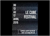 Affiche créée pour "Le Cube Festival" - Utilisation des logiciels Illustrator et Photoshop