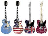 Projet personnel :
dessin hyperréaliste de 4 guitares(2 Fender, 2 Gibson)
avec des graphismes intérieurs particuliers

Projet entierement dessiné à la palette graphique