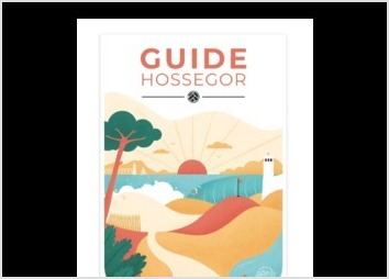 Création de la couverture du guide d'Hossegor en flat design