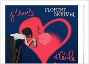 Jaquette web pour la chanson de Florent NOUVEL, "Amoureux de Cécile de France"