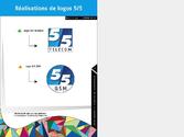 Réalisation de logo pour la société 5Telecom. Adaptation du logo pour les services mobiles offerts par 5telecom