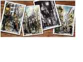 Serie de cartes postales représentant Montmartre