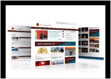  Travail effectu : Conception de l interface graphique du site internet et dveloppement.. - Site d informations AfriqueActualite.com