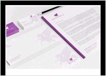 Cration de l identit visuelle de  Pegasus  - Agence de facilits immobilires - Londres