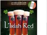 Affiche 60x80cm pour la bière originale "L'Irish Red"