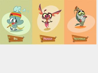 cration des personnages de la srie d animation "Dust bunny bill" pour le groupe Marathon Mdia