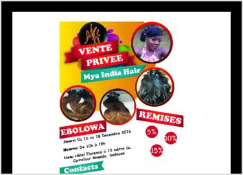 Affiche pour vente privée a Ebolowa